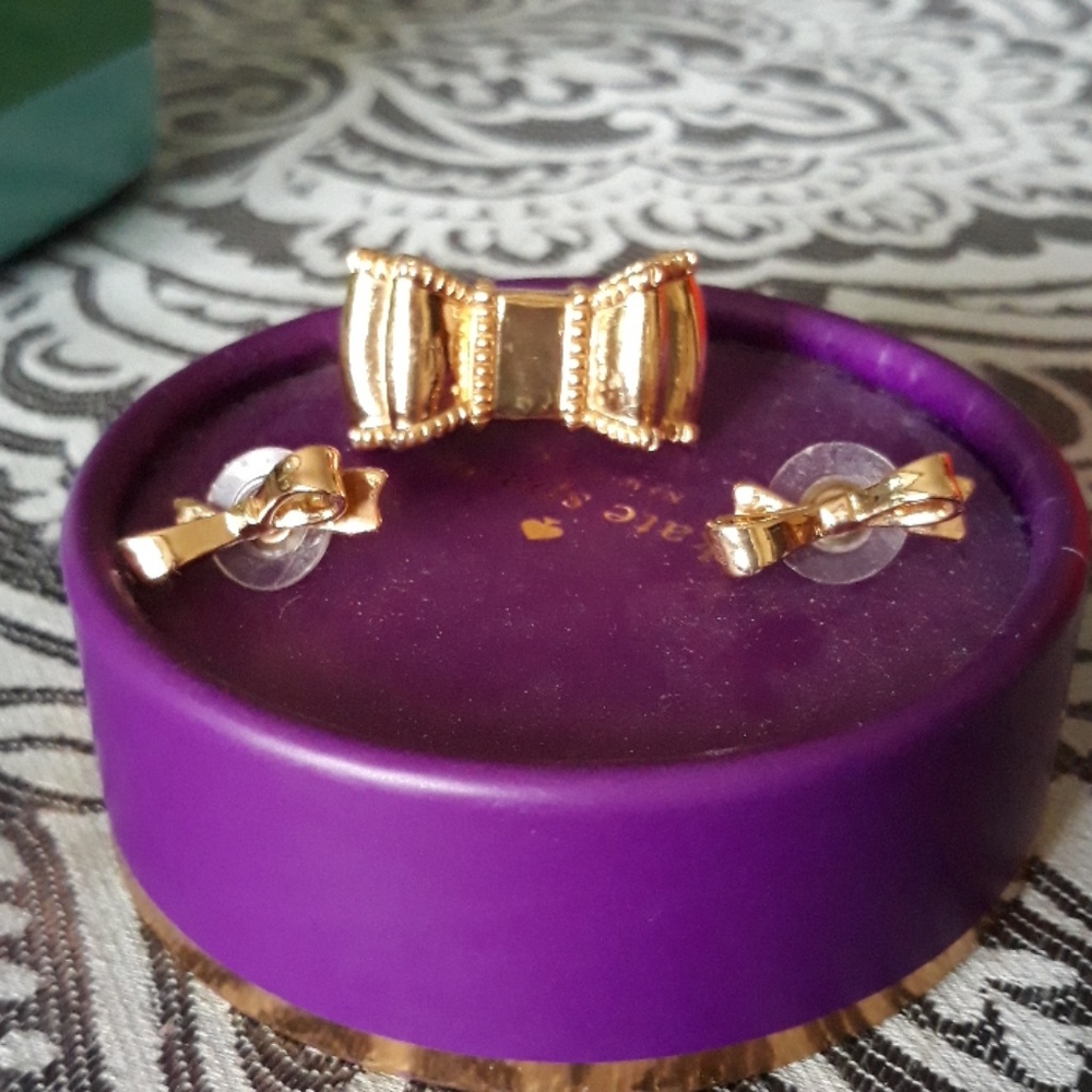 Kate Spade earrings and ring